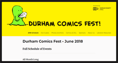 Desktop Screenshot of durhamcomicsfest.org
