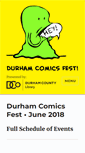 Mobile Screenshot of durhamcomicsfest.org